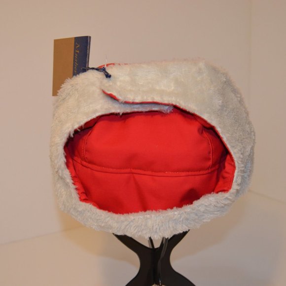 Homemade Musher Hat Red Waterproof Nylon Upper Shell White Fleece Inner Shell OS - Picture 7 of 16
